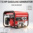 5kw Portable Inverter Generator Gas Powered Quiet 68 Db Home Backup Emergency