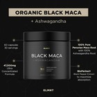 Organic Black Maca Root With Ashwagandha -highest Potency 40 000mg 40x Strength 