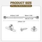 2 Pcs 20n 4lb Gas Struts For Cabinets Gas Spring Shocks Lift Supports Silver