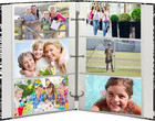 3 Ring Photo Album 300 Pockets 4x6 Photos Black White Words Design