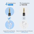 Cablecreation Headphone Extension Cable 10ft 3m   90 Degree Trrs 3 5mm Male To F