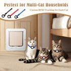 Smart Cat Door For Interior   Exterior  Microchip Cat Pet Door With 3 Collar    