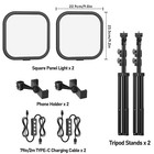 2pack Led Video Light Kit  15w Photography Lighting Kit  78  Dimmable