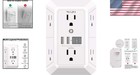 900j Surge Protector Outlet Extender - Secure Wall-mount 6 Outlets   Usb Ports
