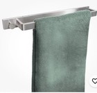 Lot Of 2 Bathroom Wall Towel Bar With Hook 17 Inch Brushed Steel Saffron   Sage