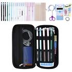 Big Capacity Pencil Case Large Pencil Bag Pouch Pen Case Pencil Marker Black