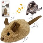 Interactive Cat Toy Mouse  Moving Automatic Cat Toys Mice Electronic With Fur   