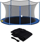 Trampoline Safety Net Replacement Net For 12ft Frame 6 Straight Poles Enclosure