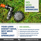 Quick-snap Qsk-745 In-ground 5-inch Pop-up Adjustable Sprinkler 5-pack With Hose