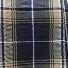 Juniors Uniform Pleated Plaid Skirt Size S Navy Beige White Zip Button