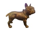Antique Dodge Inc French Bulldog Figurine Copper Cast Made In Usa