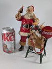 Rare Vintage 2001 The Coca Cola Company Santa With Toys Christmas Figurine