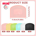 24 Pcs Plastic About 4 6x3 7inch  White  Pink  Green  Yellow  Black  Blue