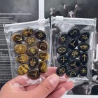 Natural Wiccan Rune Set 13 Stone Witchcraft Divination Gemstone Healing Crystals