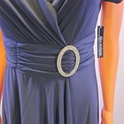 Nwt R m Richards Women s Size 6 Navy Blue Stretch Cocktail Dress Belted Evening
