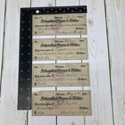 1800 s Check Lot Of 4 Chicago Felsenthal Gross Miller Bank Checks