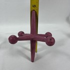 Mcm Vtg Bill Curry Design Line Cast Iron Jax Jack Bookend C  1968 Pink