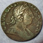 Magic Key Date 1776 Colonial British Halfpenny Date Independence Certificate Aut