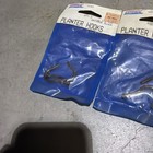 National Antique Black Planter Hooks - V153 - 158-444 - 3 Packs 6 Hooks Total