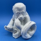 Royal Vienna Augarten Wein Austria Blanc De Chine Porcelain Figurine Of A Monkey