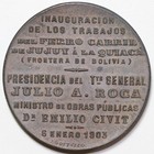 1903 Juan Gottuzzo Art Nouveau Commemorative Bronze Medal