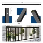 101pack 32  Deck Balusters Metal Spindles Aluminum Alloy Railing With Connectors