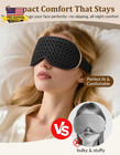 3d Contoured Sleeping Mask For Women Men  Soft Zero Pressure Eye Masks  Light Bl