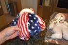 Ty Beanie Buddy Spangle Patriotic 4th Of July Plush Teddy Bear - Retired New