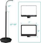 5x Magnifying Glass With Light And Stand  36 Led Dimmable Floor Magnifying Lamp