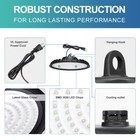 8 Pack 200w Led Ufo High Bay Light Warehouse Factory Commercial Industrial Light