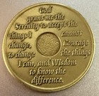 6 Month Alcoholics Anonymous Bronze Sobriety Recovery Chip Token Medallion Aa