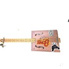 Handmade 3 String Cigar Box Guitar Folk Blues Instrument W Hard Case