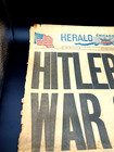 Dec 11 1941 Chicago Herald American Newspaper Hitler Declates War On U s  Wwii