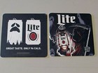 New 20  Miller Lite Halloween Grim Reaper Scary Spooky Bar Beer Coasters Lot Mat