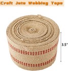 Craft Jute Webbing Tape 3 5  X 10 Yd Heavy Duty For Chair Repair  Upholstery