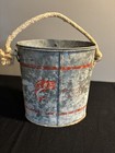Vintage Old Pal Minnow Live Bait Bucket Galvanized Tin Metal 7 Inch