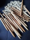 Set Of 10 Handmade Lace Bobbins   Ash Wood   6    Traditional Bobbin Lace Tool