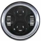 Harley Davidson 5 3 4  Led Black Halo Drl Headlight Daymaker Dyna Sportster Bob