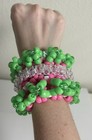 Kandi Rotator Strawberry Cuff  homemade 