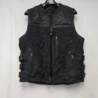 Speed   Strength Tough As Nails Leather Vest Black Medium  closeout Was  199 95 