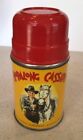 Near Mint 1950 Hopalong Cassidy Vintage Metal Aladdin Thermos W  Cork   Cup 