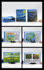Art Books Set 2 Pc Miniature 1 12 Scale Readable Illustrated Van Gogh Monet