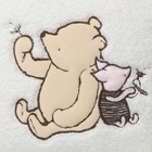Lambs   Ivy Storytime Pooh Soft Faux Shearling Nursery Throw Pillow - Cream