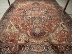 Antique Hand-knotted Heriz Rug From 1950s-1960s  11 5x15 5   