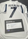 Cristiano Ronaldo Back  Signed Real Madrid Shirt Coa Icon