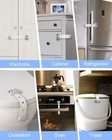 Fridge Locks refrigerator Door Lock child Proof Safety Cabinet Lock With Stro   