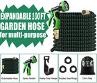 Garden Hose 100ft Extra Strength Fabric Flexible Expanding Hose With Spray Nozzl