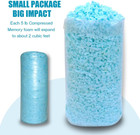 Bean Bag Filler 40 Lbs Shredded Memory Foam Filling For Bean Bag Refill Pillow D