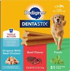 Large Dog Dental Care Treats Original  Beef   Fresh Variety Pack  2 73 Lb Pack 
