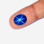 10 05 Ct  Natural 6 Rays Blue Star Sapphire Oval Cabochon Loose Gemstone